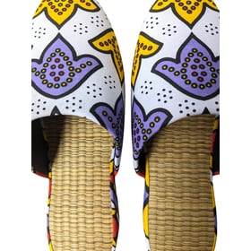 Large Tatami Print Mix Slippers