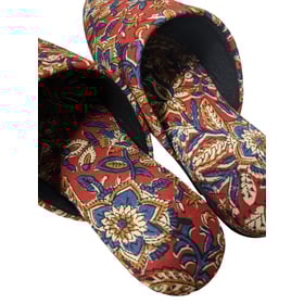 Medium Block Printing Flowers Mix Slippers