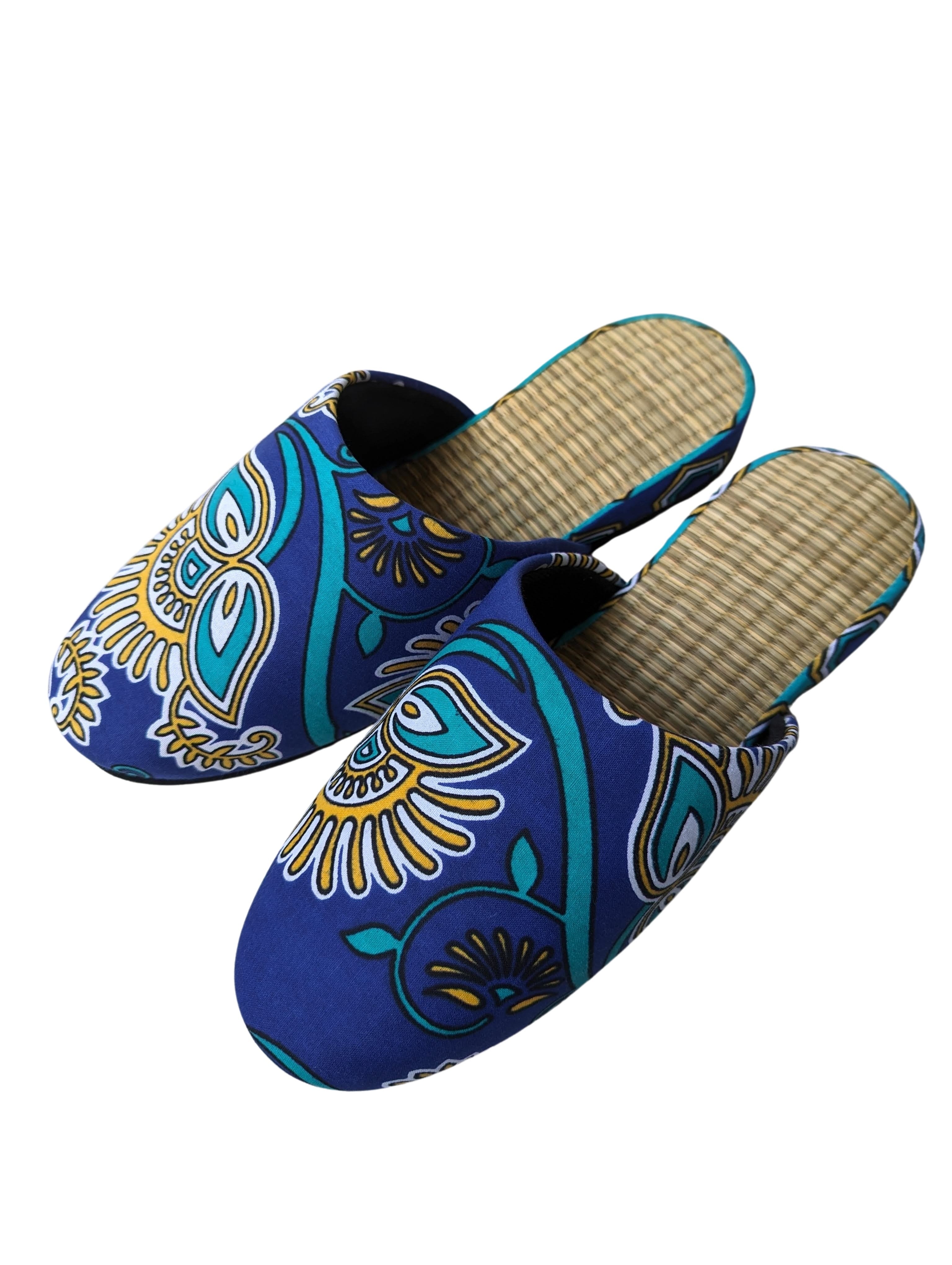 Large Tatami Print Mix Slippers