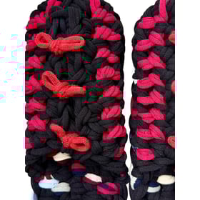 Knit up-cycle slippers