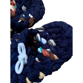 Knit up-cycle slippers