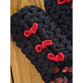 Knit up-cycle slippers