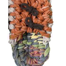 Knit up-cycle slippers