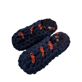 Knit up-cycle slippers