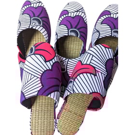 Large Tatami Print Mix Slippers