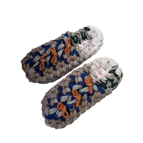 Knit up-cycle slippers