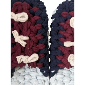 Knit up-cycle slippers