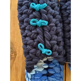 Knit up-cycle slippers