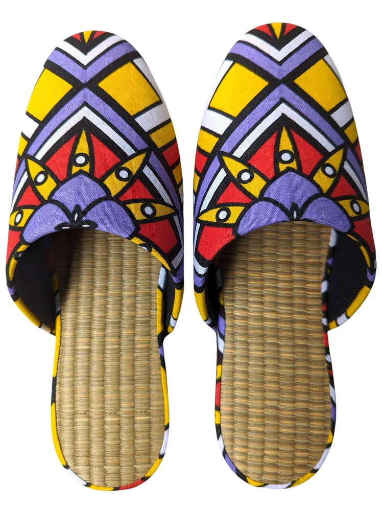 Medium Tatami Print Mix Slippers