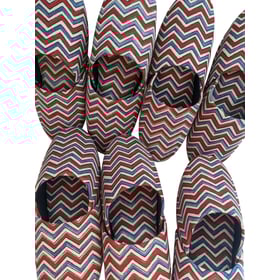 Large Block Printing Flowers Mix Slippers