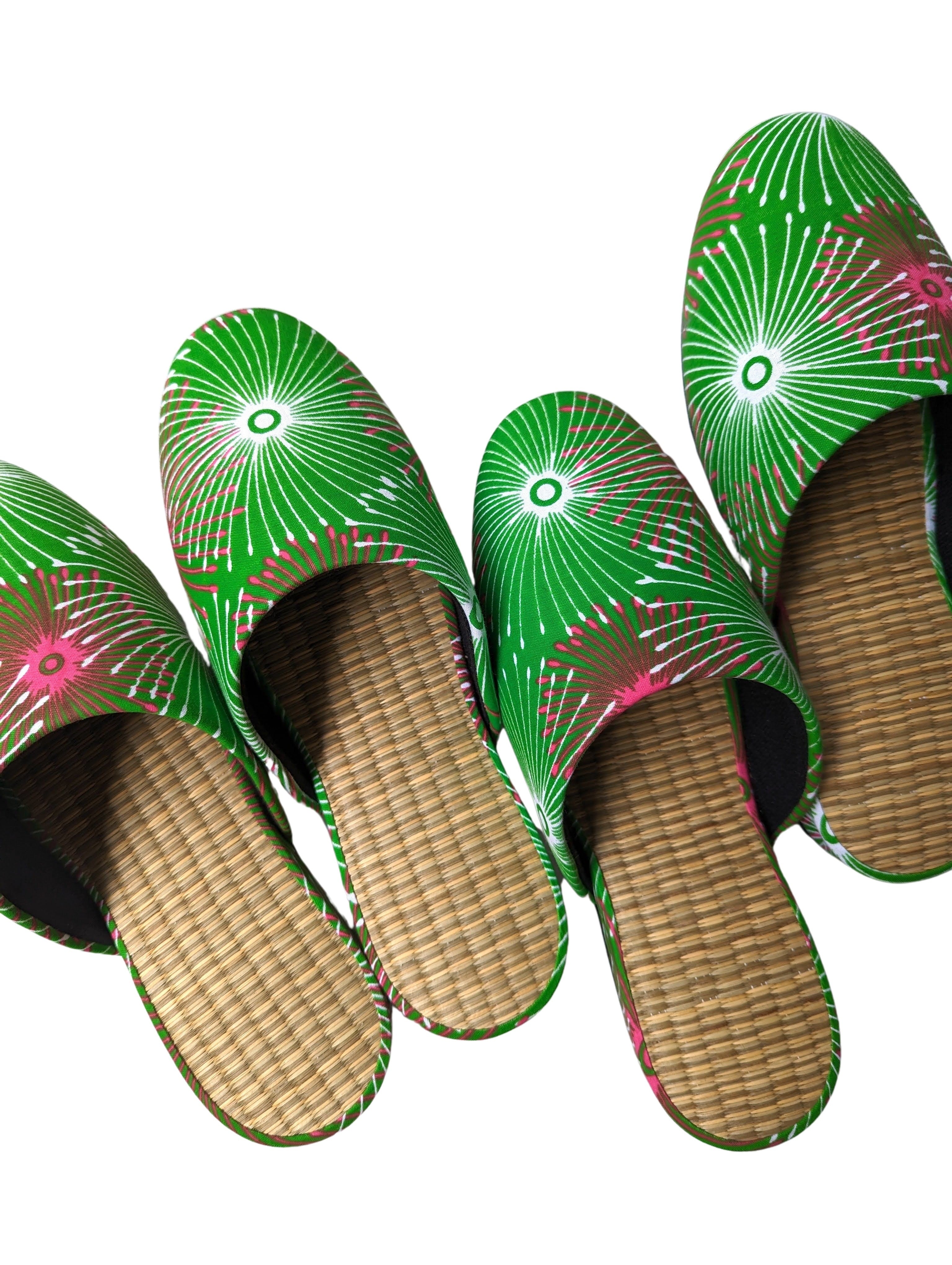 Medium Tatami Print Mix Slippers