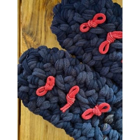 Knit up-cycle slippers