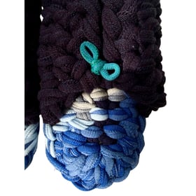 Knit up-cycle slippers