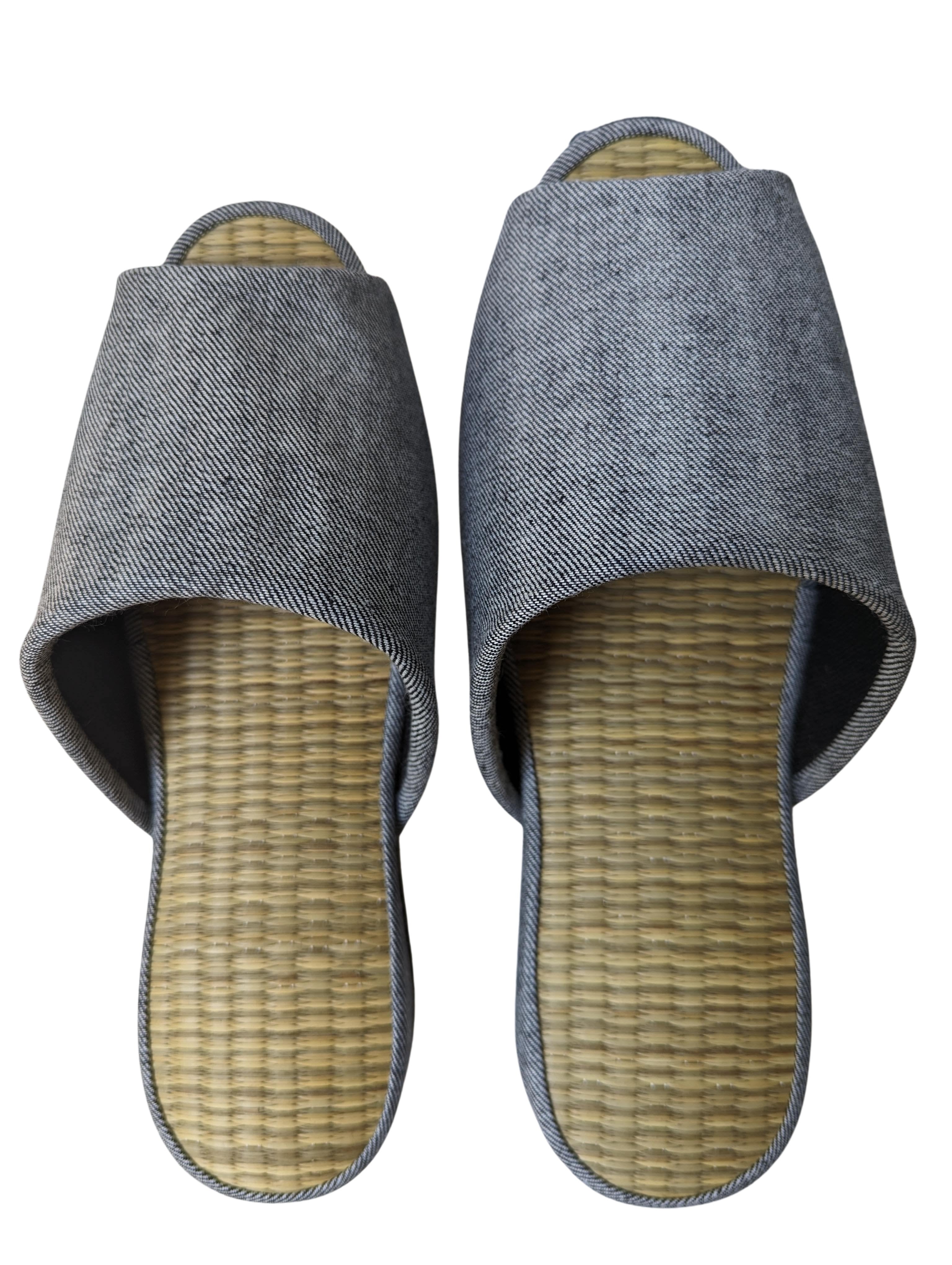 Open-toe TATAMI Denim Slippers Mix color B-type