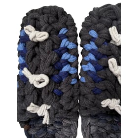 Knit up-cycle slippers