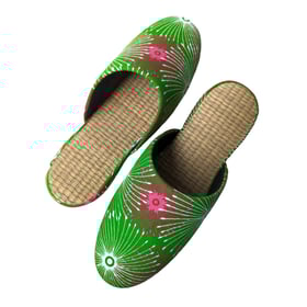 Large Tatami Print Mix Slippers