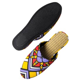 Medium Tatami Print Mix Slippers