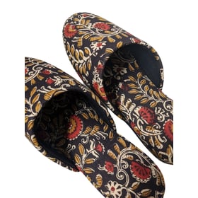 Medium Block Printing Flowers Mix Slippers