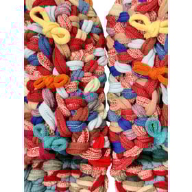 Knit up-cycle slippers