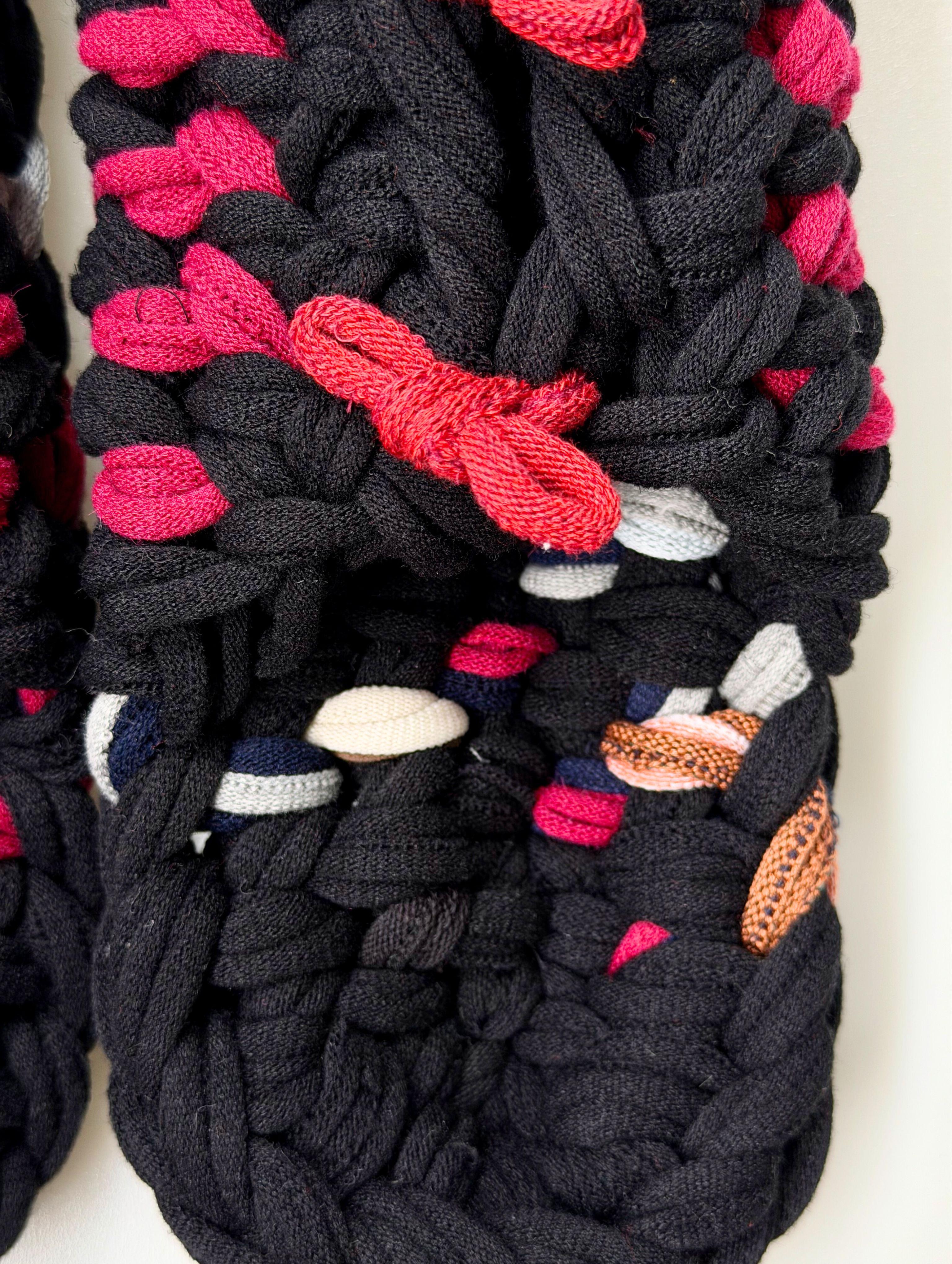 Knit up-cycle slippers