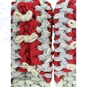 Knit up-cycle slippers