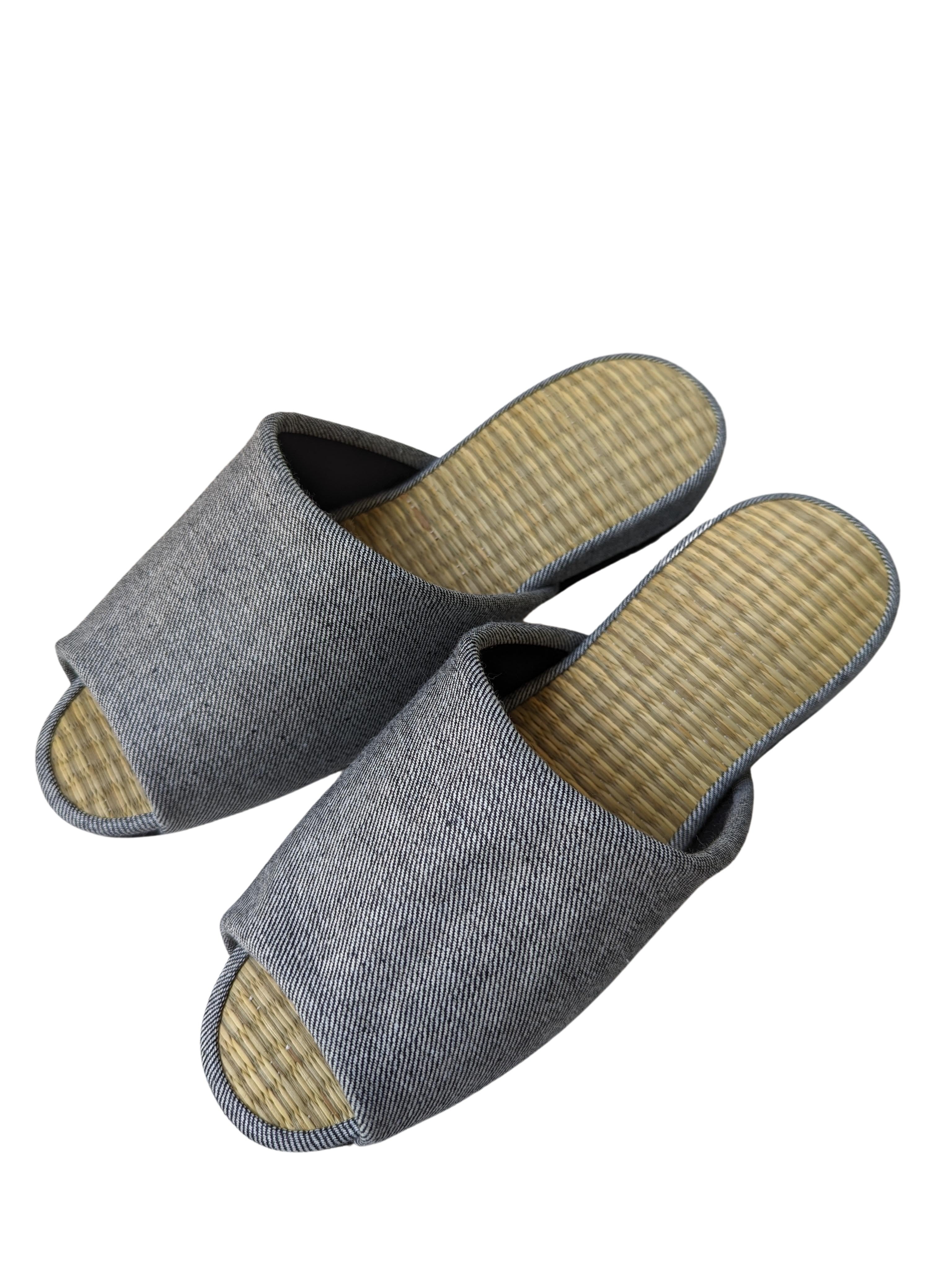 Open-toe TATAMI Denim Slippers Mix color B-type