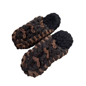 Knit up-cycle slippers