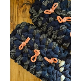 Knit up-cycle slippers