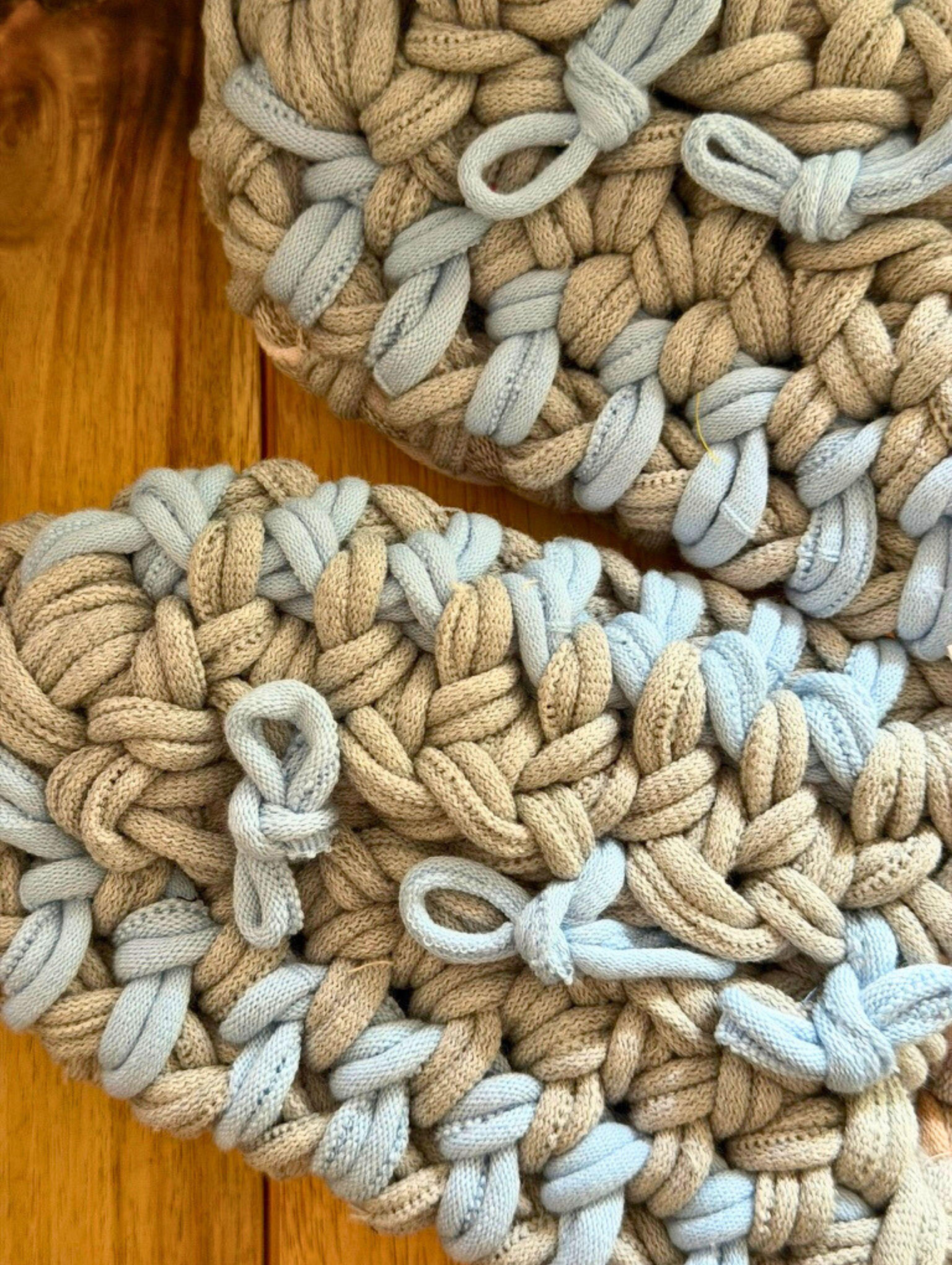 Knit up-cycle slippers