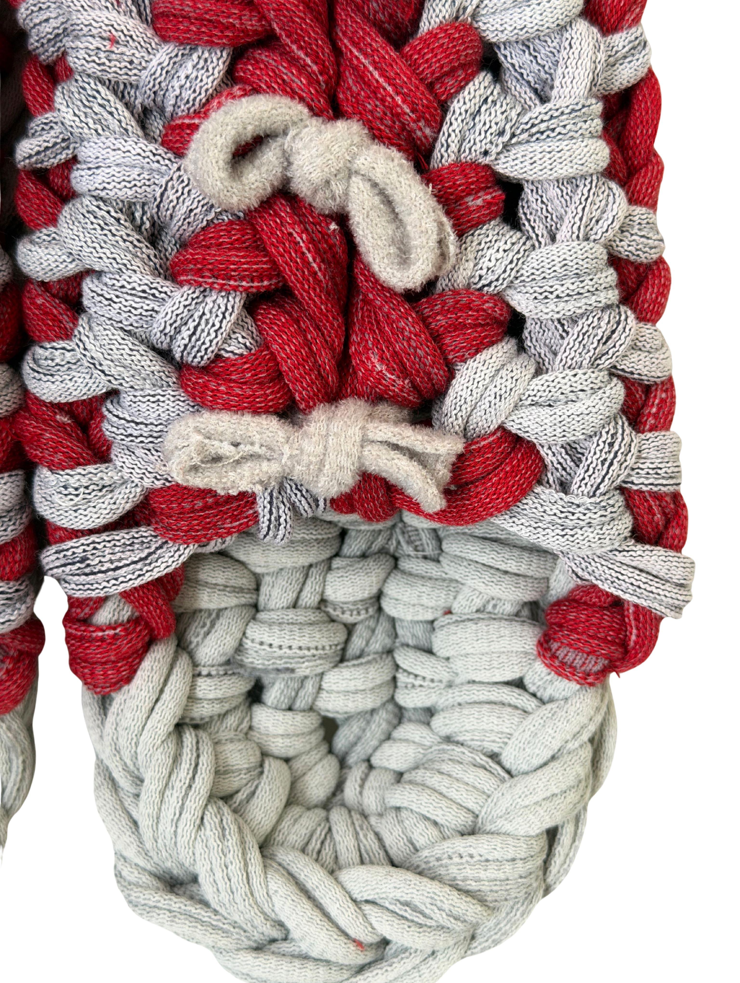 Knit up-cycle slippers