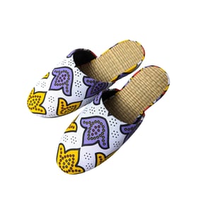 Large Tatami Print Mix Slippers