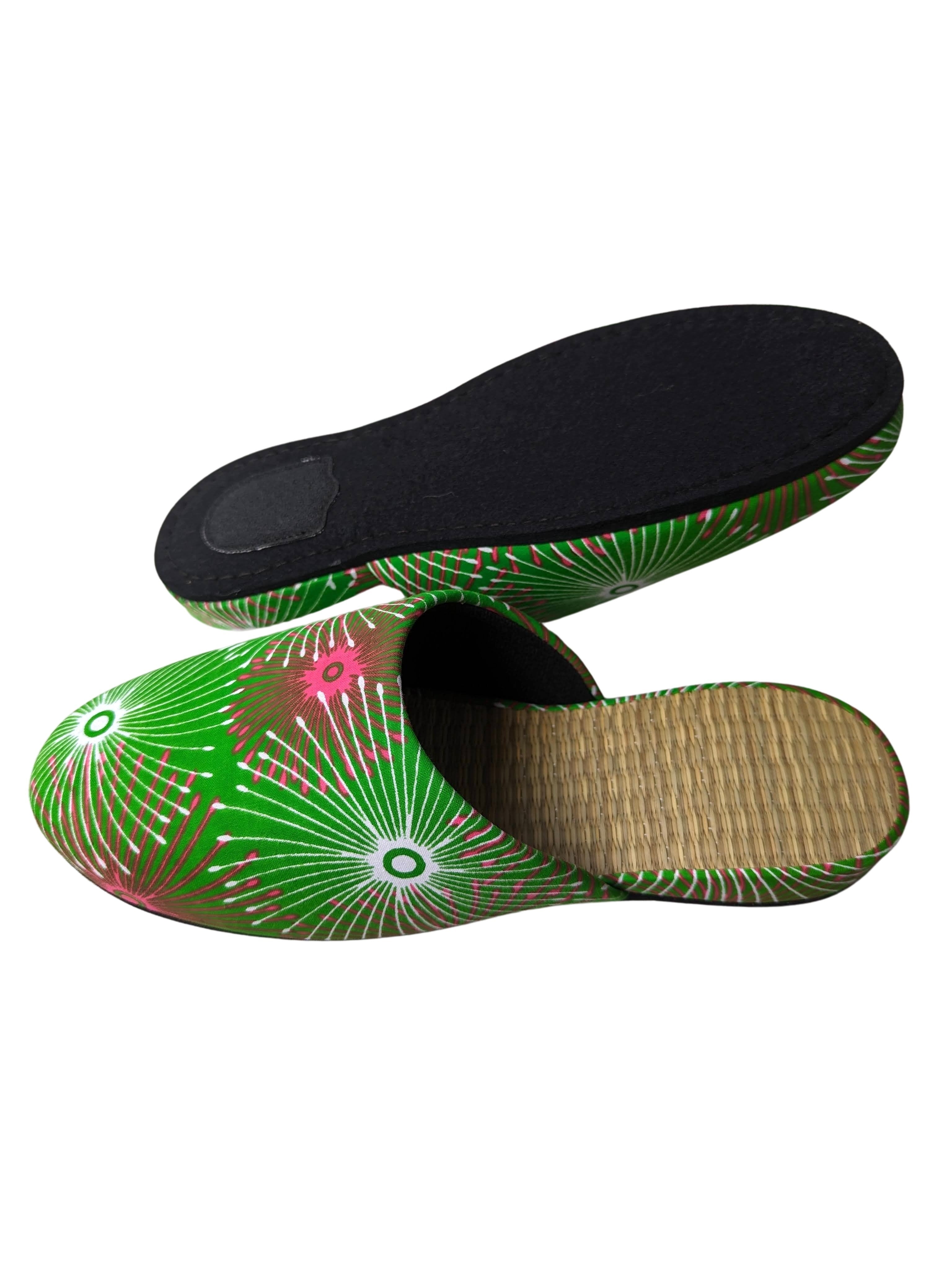 Large Tatami Print Mix Slippers