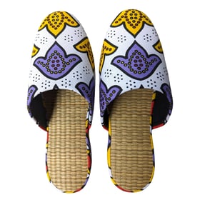 Large Tatami Print Mix Slippers
