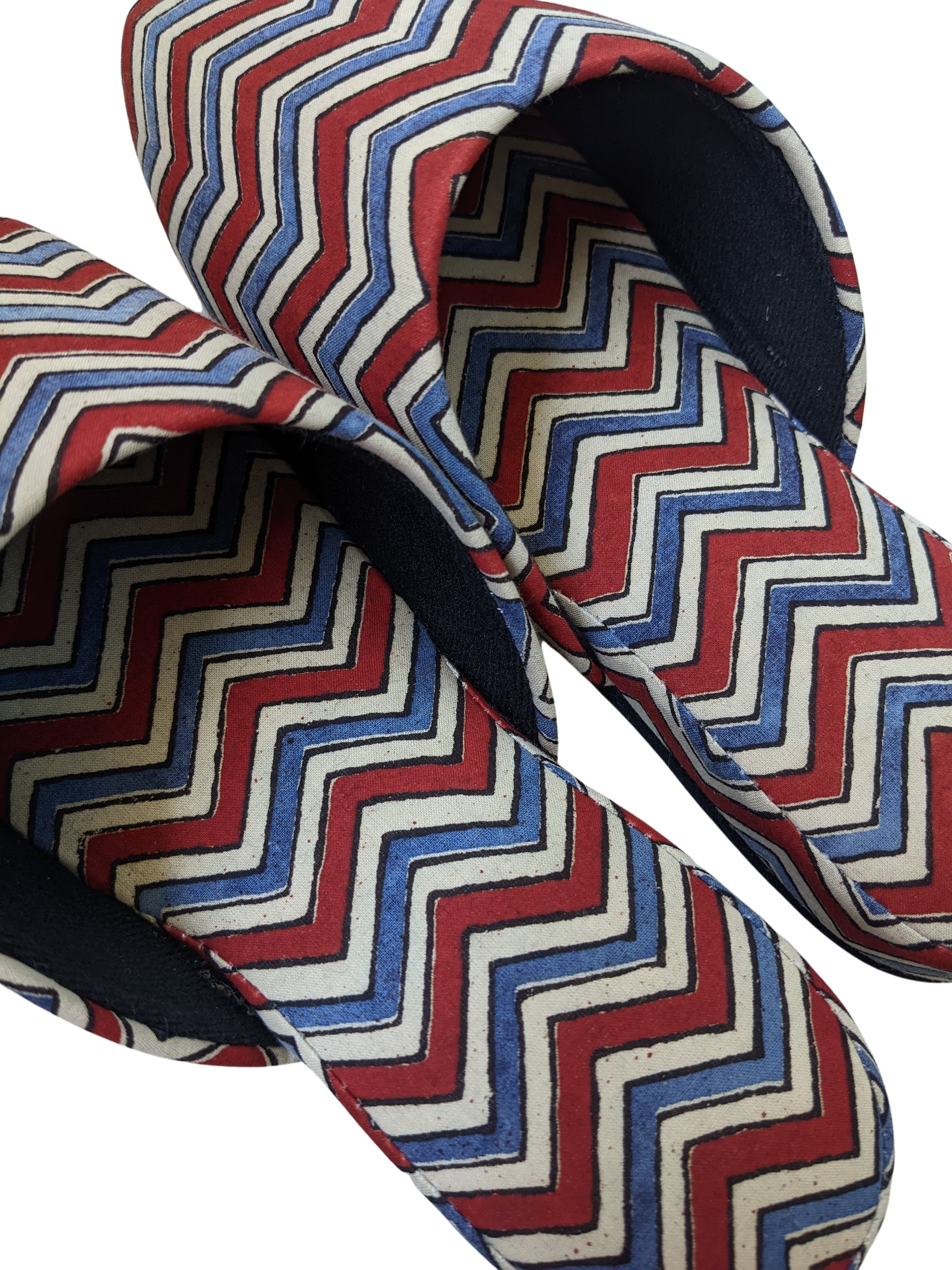 Medium Block Printing Flowers Mix Slippers