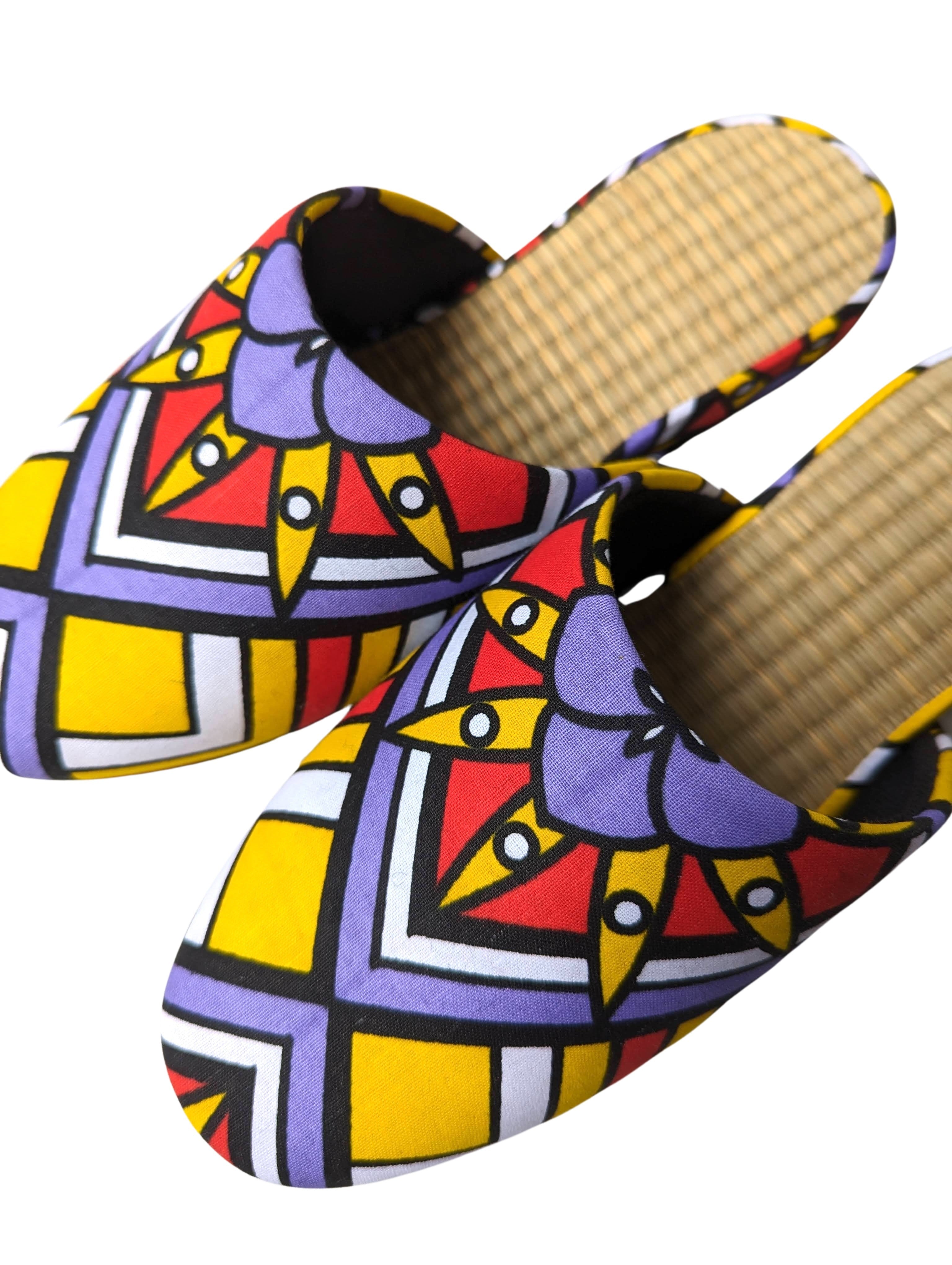 Medium Tatami Print Mix Slippers