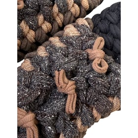 Knit up-cycle slippers