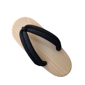 Wood Unpainted Natural GETA ZOURI Slippers