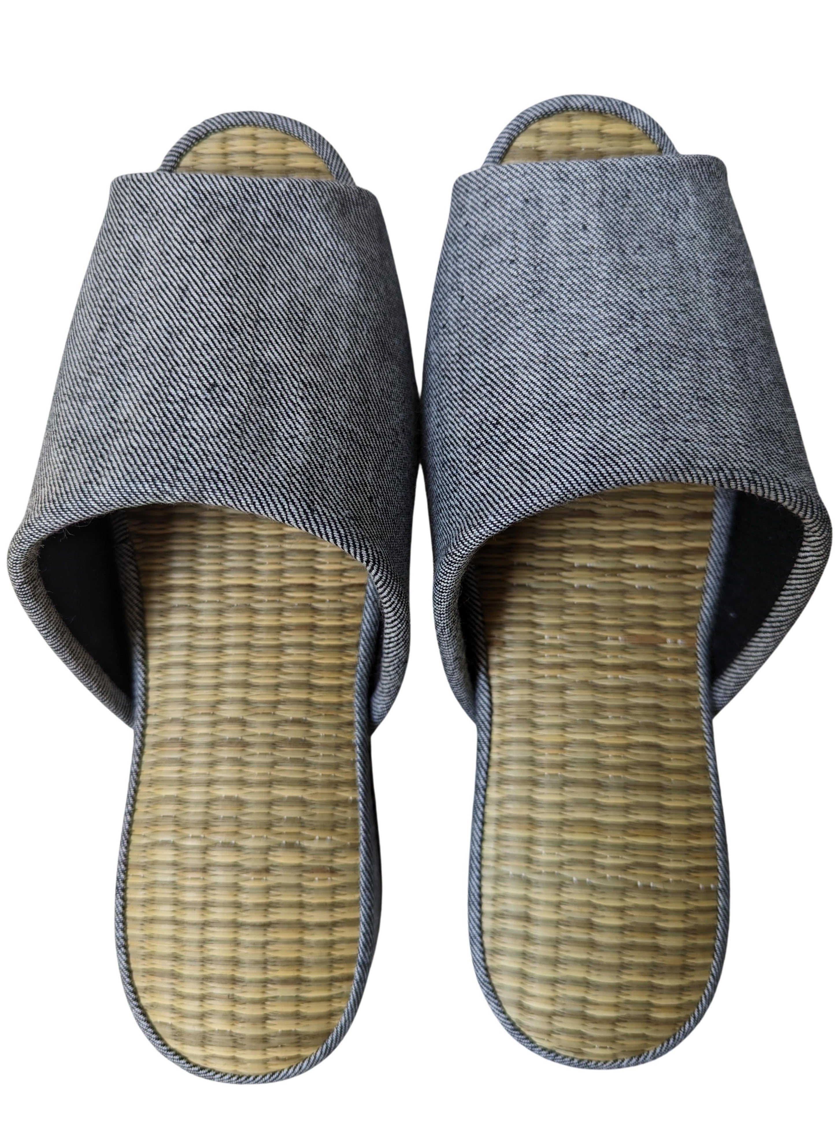 Open-toe TATAMI Denim Slippers Mix color B-type