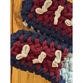 Knit up-cycle slippers