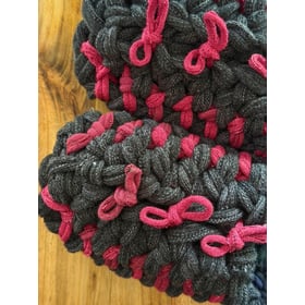 Knit up-cycle slippers