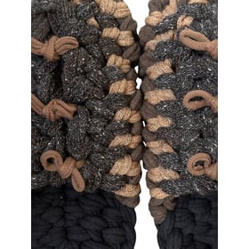 Knit up-cycle slippers