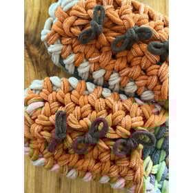 Knit up-cycle slippers