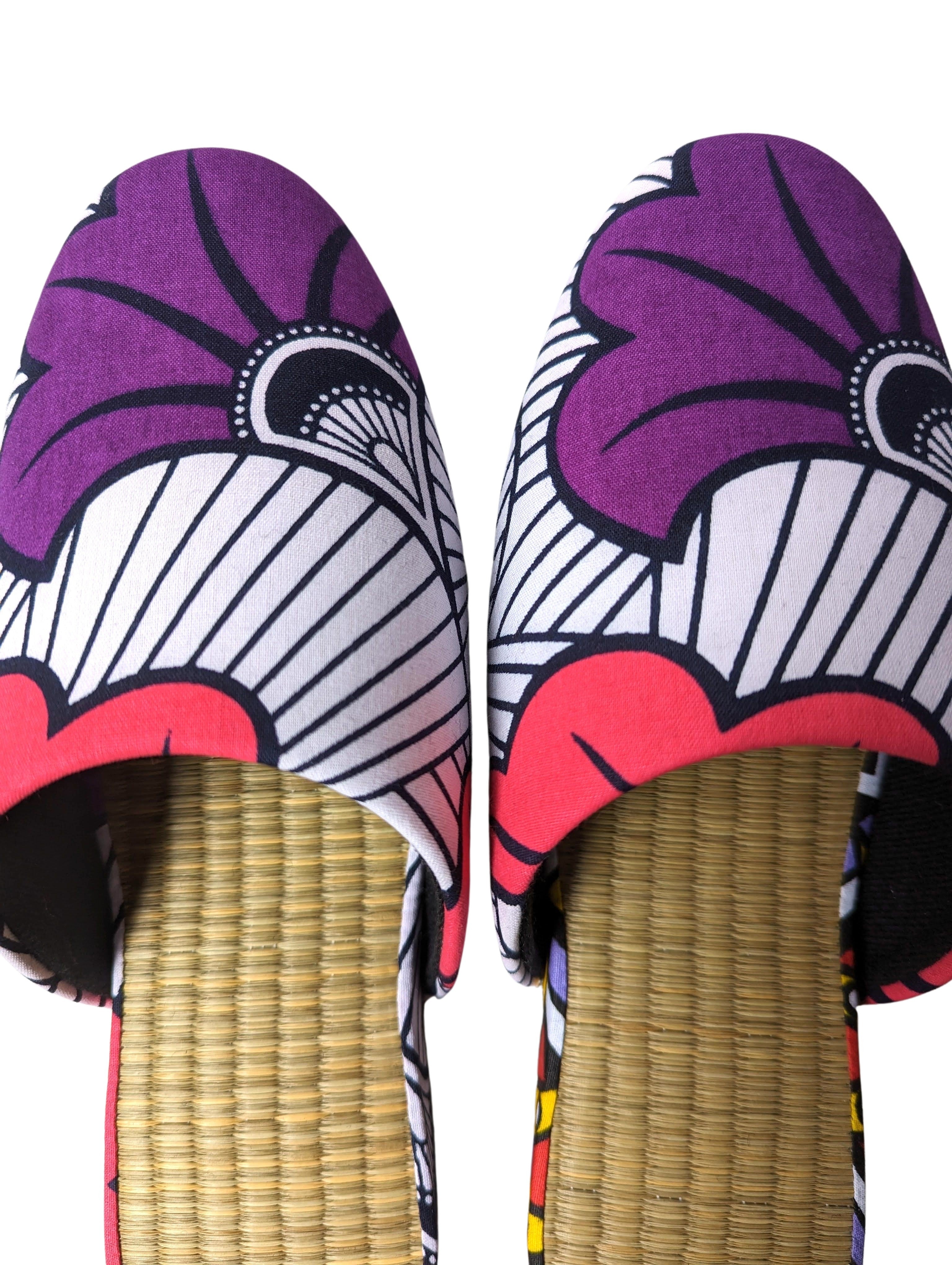 Medium Tatami Print Mix Slippers