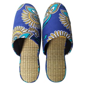 Large Tatami Print Mix Slippers