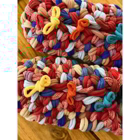 Knit up-cycle slippers