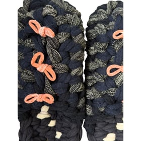 Knit up-cycle slippers