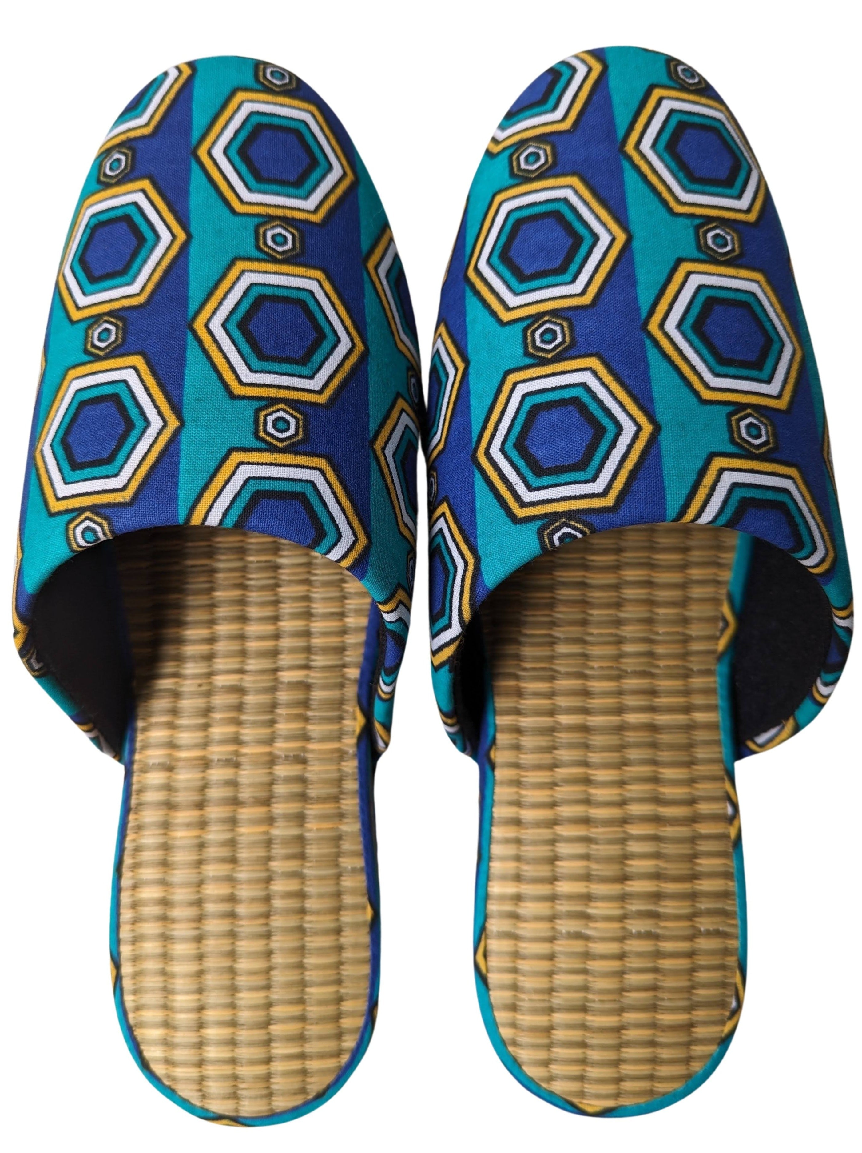 Medium Tatami Print Mix Slippers