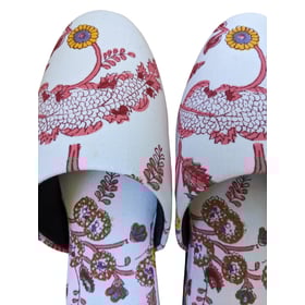 Medium Block Printing Flowers Mix Slippers